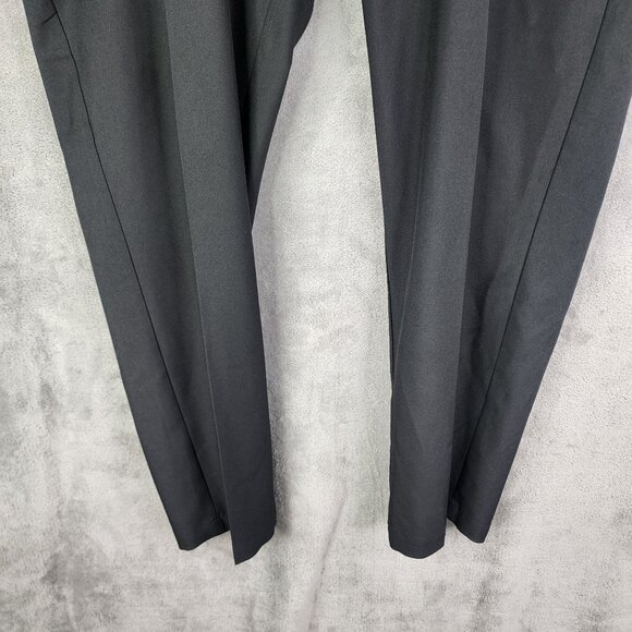 Mens Black Greg Norman Dress Pants Straight Chino Golf Flat Front Size 40X30 - Picture 3 of 11